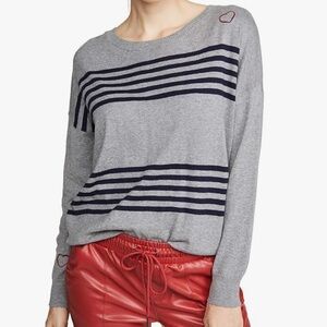 Chaser Cotton Cashmere Dolman Sleeve Pullover, Grey, Best for Size Large/XL